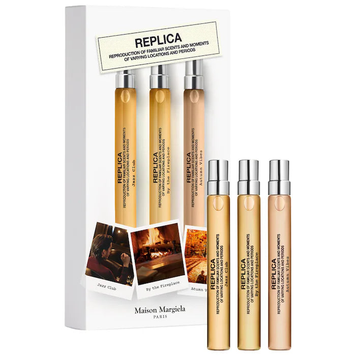 Pre orden - ’REPLICA’ Travel Spray Set - Jazz Club, By the Fireplace, Autumn Vibes