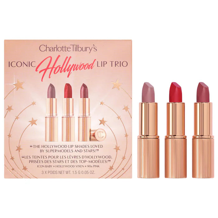 Pre orden - Mini Iconic Hollywood Lipstick Trio Set