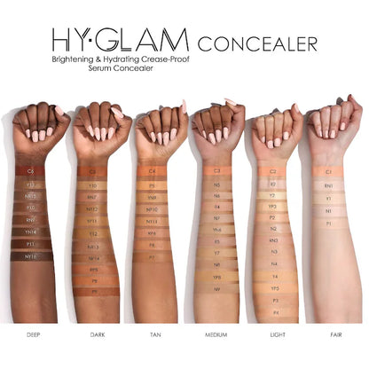 Pre Orden - Hy-Glam Brightening & Hydrating Medium to Full Coverage Crease Proof Serum Concealer