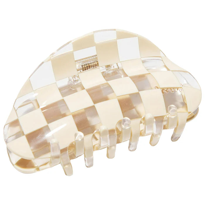 Pre orden - Medium Checker Hair Claw Clip