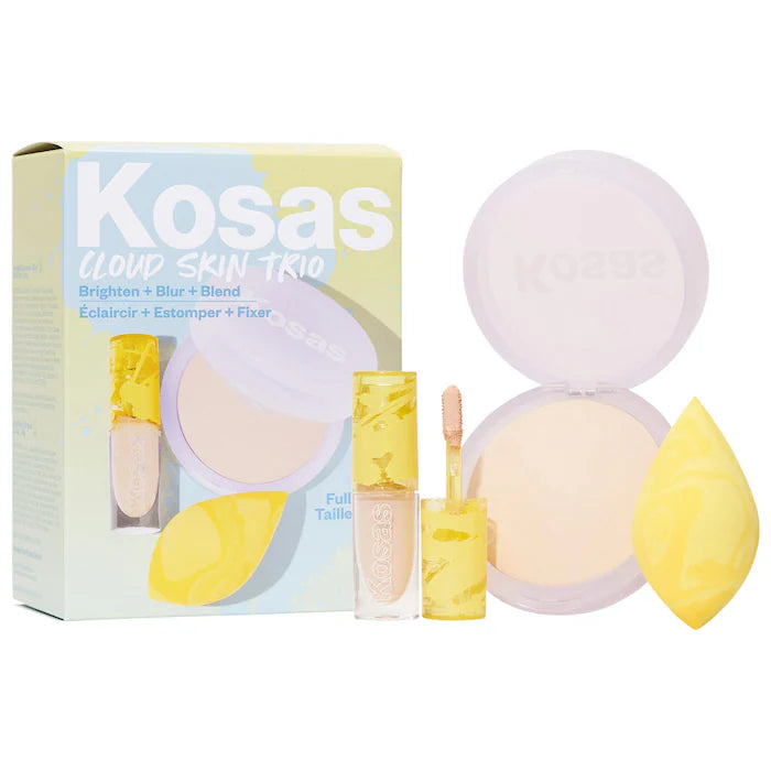 Pre Orden - Cloud Skin Complexion Bestsellers Set - Concealer, Setting Powder, Makeup Sponge