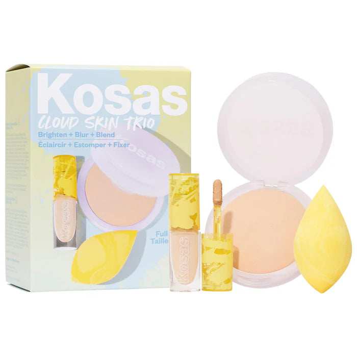 Pre Orden - Cloud Skin Complexion Bestsellers Set - Concealer, Setting Powder, Makeup Sponge