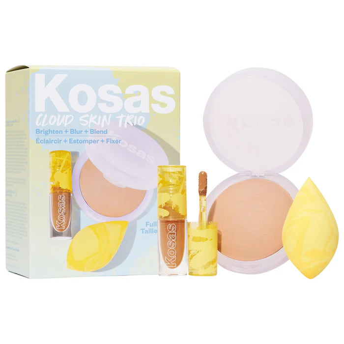 Pre Orden - Cloud Skin Complexion Bestsellers Set - Concealer, Setting Powder, Makeup Sponge