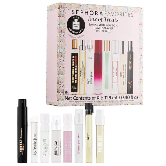 Pre orden - Box of Treats Mini Perfume Sampler Set w/ Redeemable Voucher