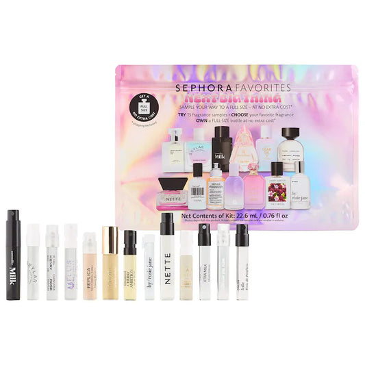 Pre orden - Next Big Thing Perfume Sampler Set w/ Redeemable Voucher