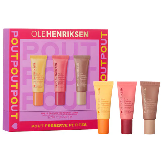 Pre orden - Pout Preserve Petites Mini Lip Trio with Peptides