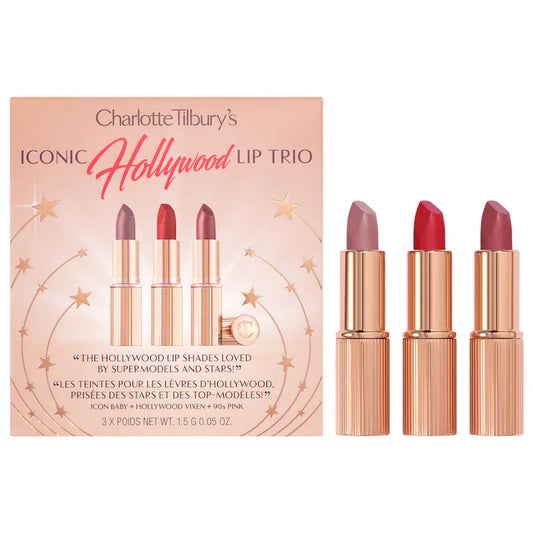 Pre orden - Mini Iconic Hollywood Lipstick Trio Set