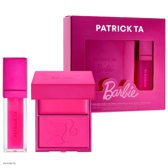 Pre orden - Patrick Ta x Barbie Blush Duo and Lip Plumper Set